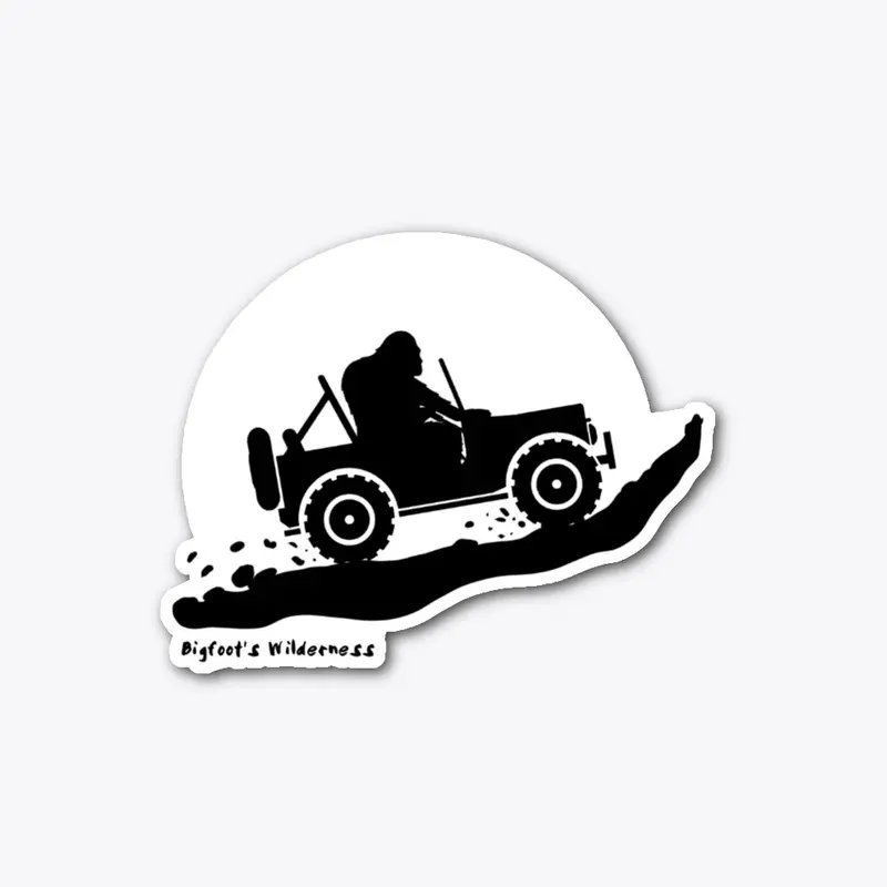 Bigfoot 4 Wheelin' - Die Cut Sticker 